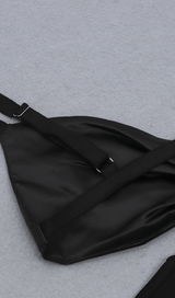 Slim bandage dress with leather suspenders (halloween limited) styleofcb 