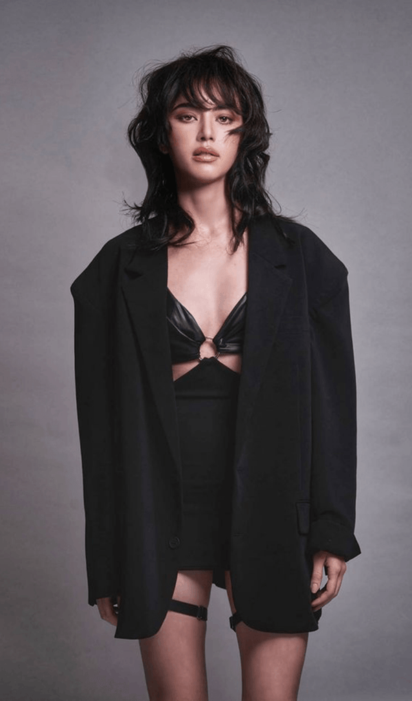Slim bandage dress with leather suspenders (halloween limited) styleofcb 