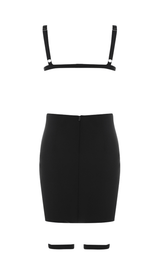 Slim bandage dress with leather suspenders (halloween limited) styleofcb 