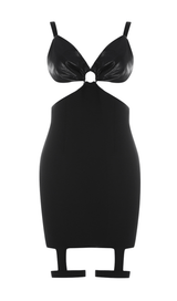 Slim bandage dress with leather suspenders (halloween limited) styleofcb 