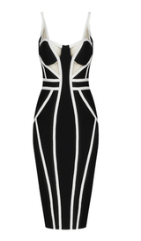 Striped knitted dress styleofcb BLACK XS 