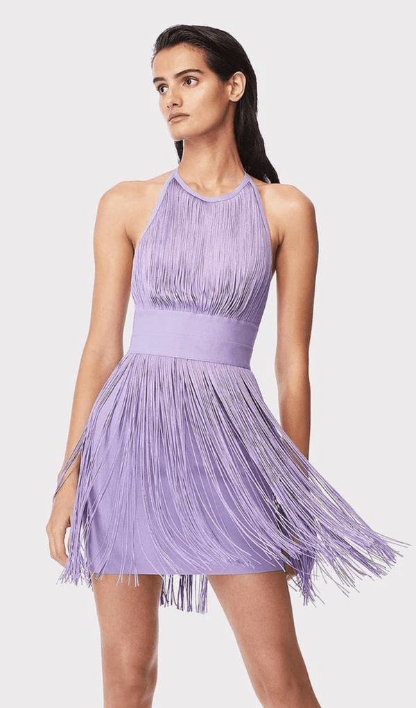 TASSEL MINI DRESSIN PURPLE Dresses styleofcb 