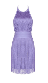TASSEL MINI DRESSIN PURPLE Dresses styleofcb 