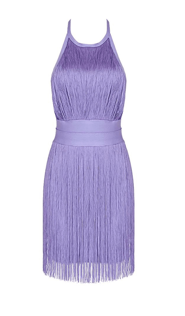 TASSEL MINI DRESSIN PURPLE Dresses styleofcb 