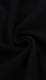TASSEL HALTER BANDAGE MIDI DRESS IN BALCK DRESS STYLE OF CB 