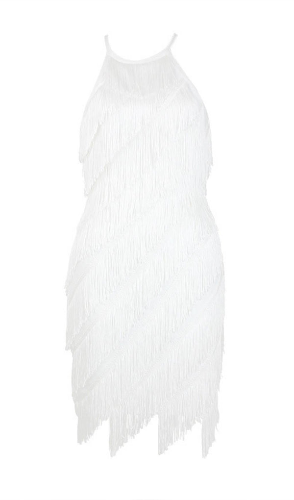 TASSELS MIDI DRESS IN WHITE Dresses styleofcb 