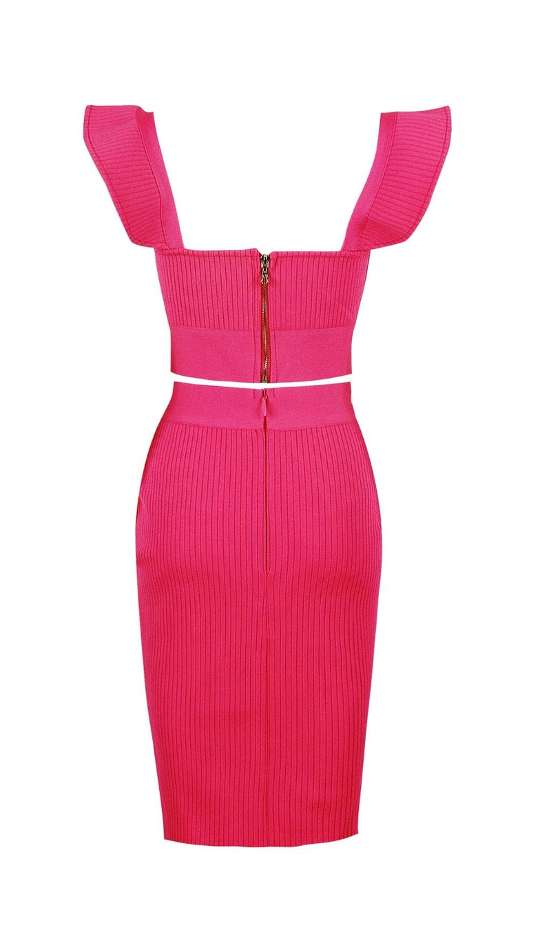 TWO PIECE SET KNIT MINI DRESS IN BLACK Dresses styleofcb 