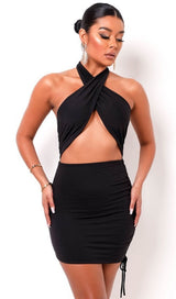 Tie wrap dress.