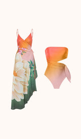 Trillian Spaghetti Ombre Swimwear Two Piece Set Swimwear styleofcb 