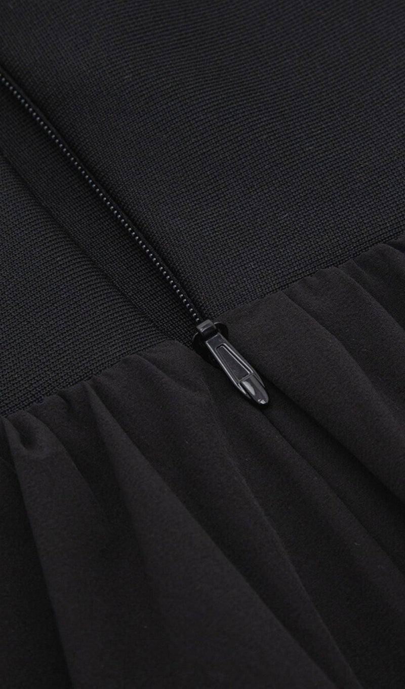 UMBRELLA HEMLINE MIDI DRESS IN BLACK Dresses styleofcb 