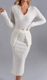 WHITE KNIT SET styleofcb 