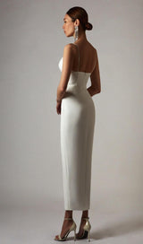 WHITE SWEETHEART NECKLINE BANDAGE DRESS Dresses styleofcb 