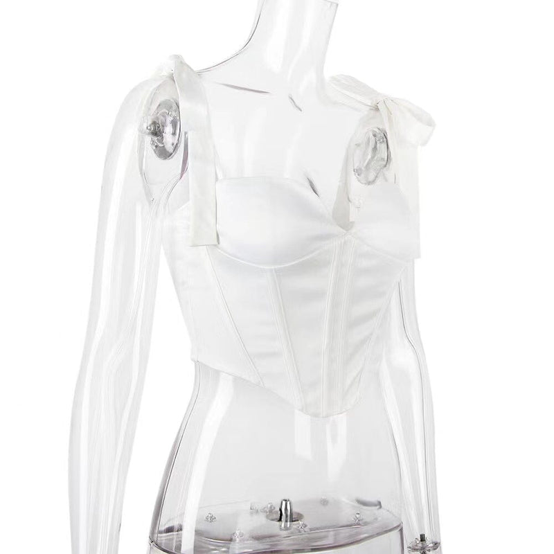 FISHBONE TOPS IN WHITE Clothing styleofcb 