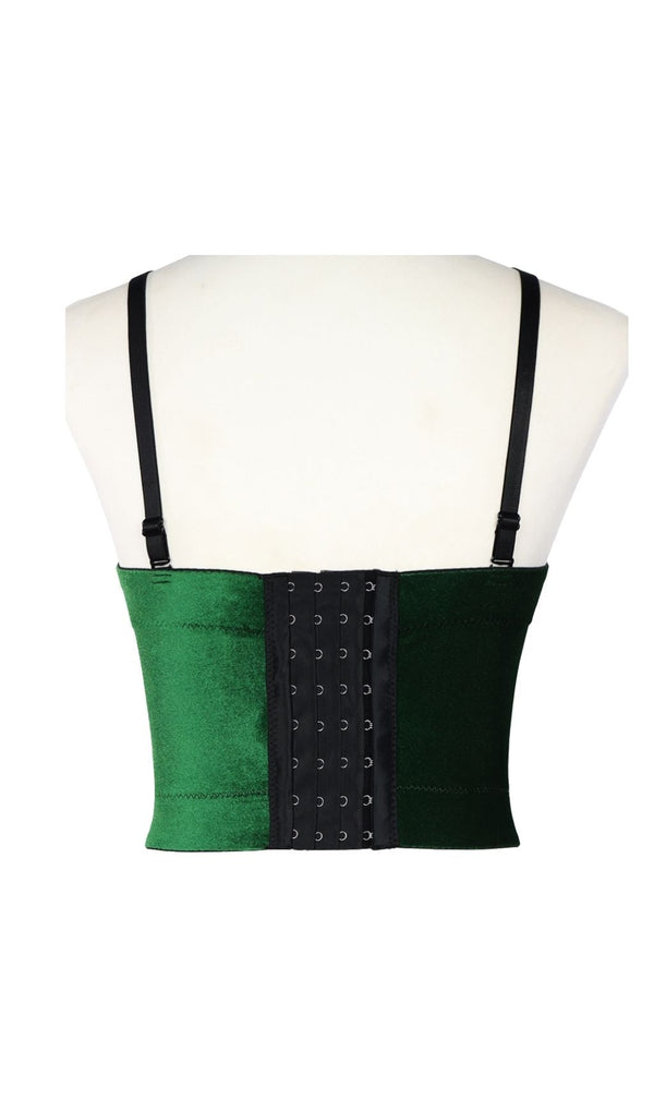 XMAS - EMERALD VELVET CORSET styleofcb 