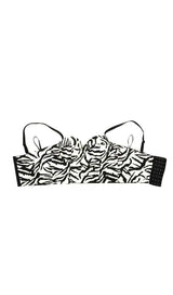 ZEBRA STRIPE CORSET TOP Clothing styleofcb 