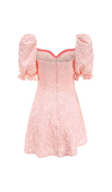 DIAMOND FLORAL BACKLESS MINI DRESS IN PINK DRESS STYLE OF CB 
