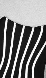 Zebra Black Strapless French dress styleofcb 