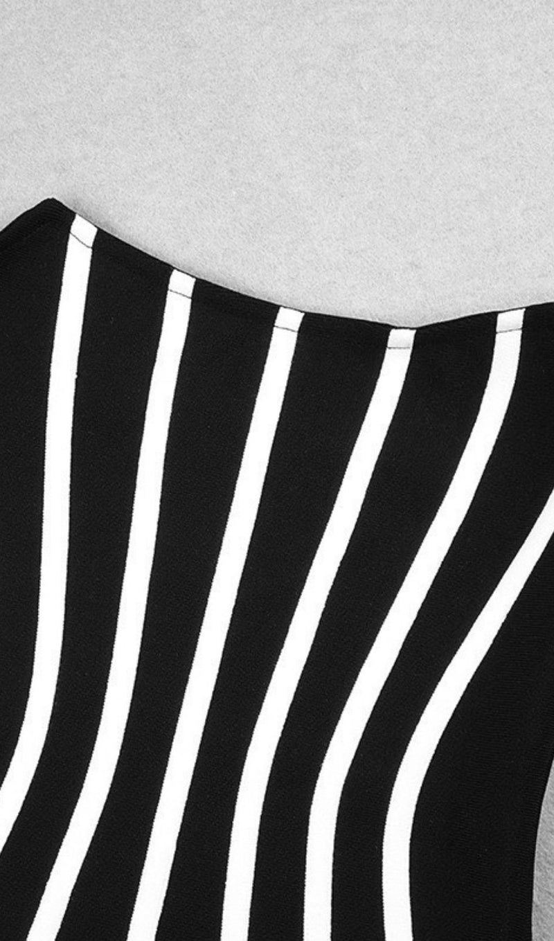 Zebra Black Strapless French dress styleofcb 