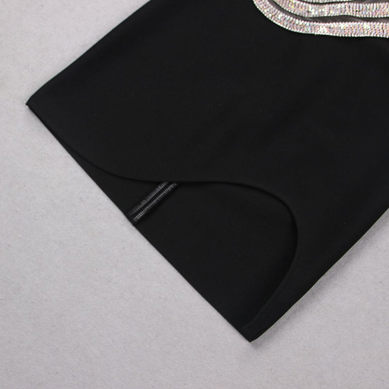 WAVE ONE-SHOULDER MINI DRESS styleofcb 