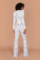 White Dark Nude Jumpsuit Jumpsuits styleofcb 