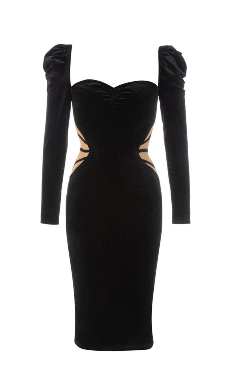 LONG SLEEVE BODYSUIT IN BLACK DRESSES styleofcb 