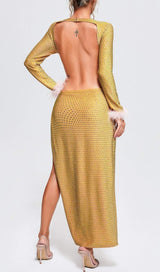 CRYSTAL SPLIT MAXI DRESS Dresses sis label 
