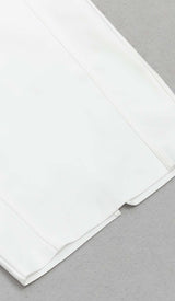 MESH CORSET BODYCON MIDI DRESS IN WHITE DRESS STYLE OF CB 